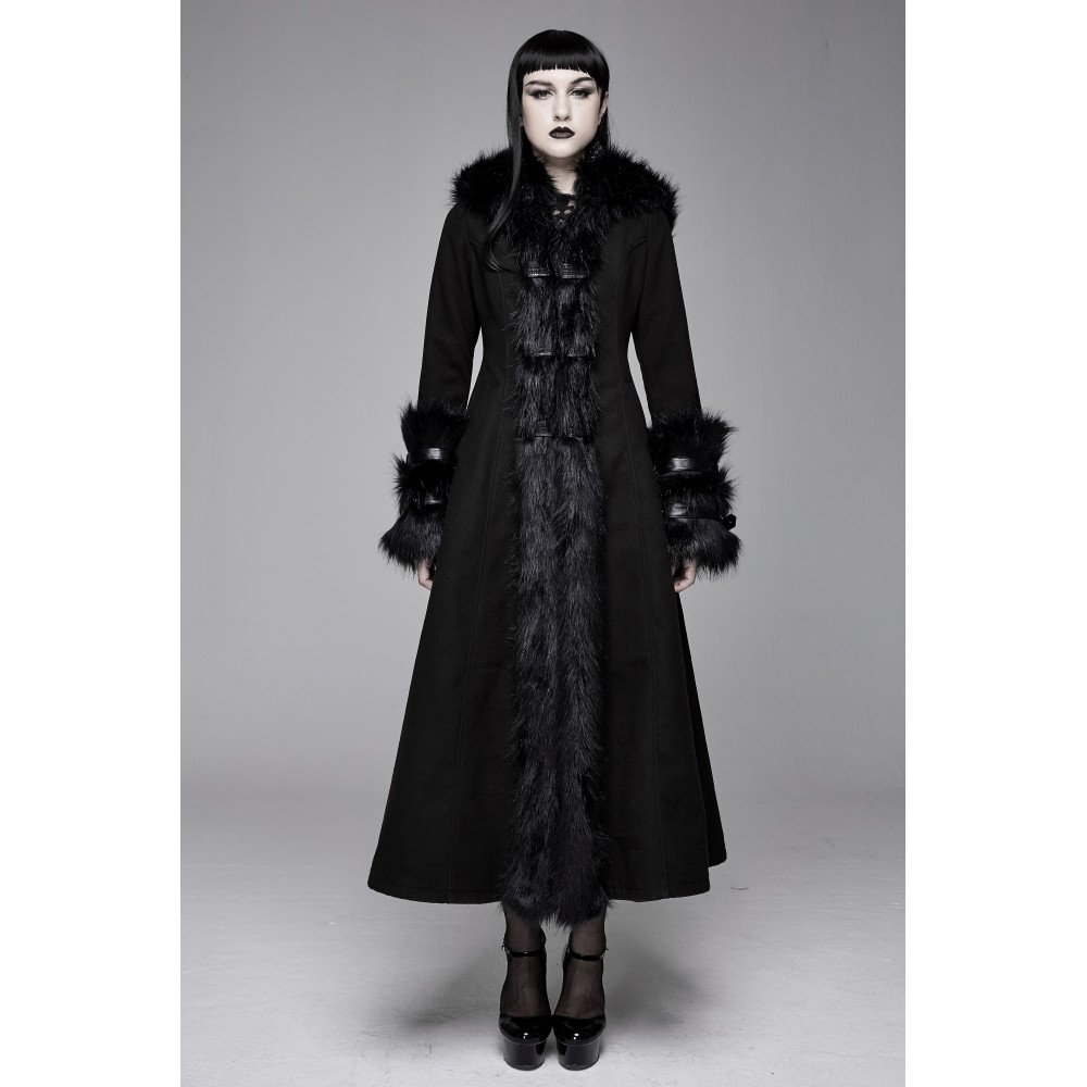 Devil Fashion - Foxtale Winter coat - Black